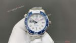 Omega Seamaster 300m 2824 Movement 42mm Blue/Black Bezel SS/Rubber Band Watch